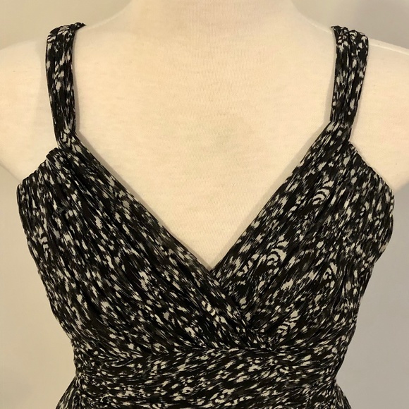 Armani Exchange Black/White Sweetheart Peplum Top - Picture 2 of 15